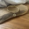 Bracelet jonc  "Arbre de vie" jaune
