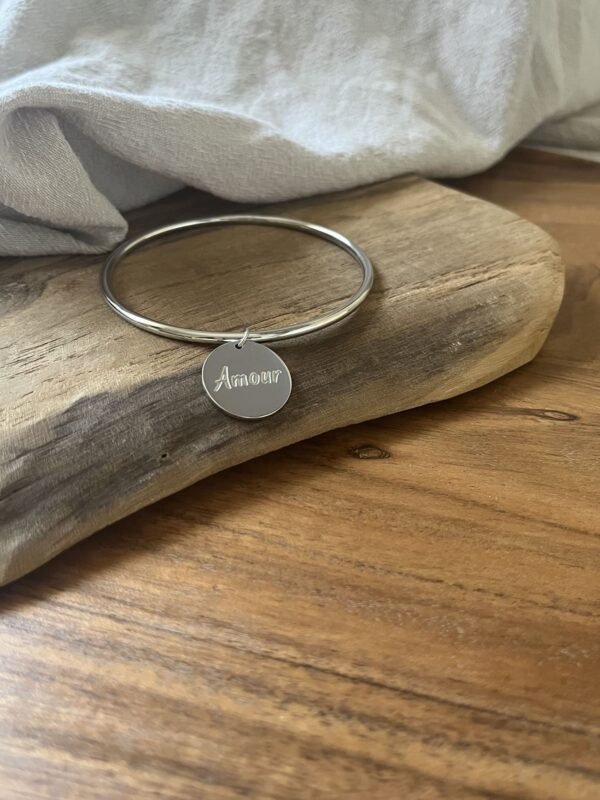 IMG_2525 Bracelet jonc "Amour" gris