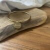 Bracelet jonc  "Amour" jaune