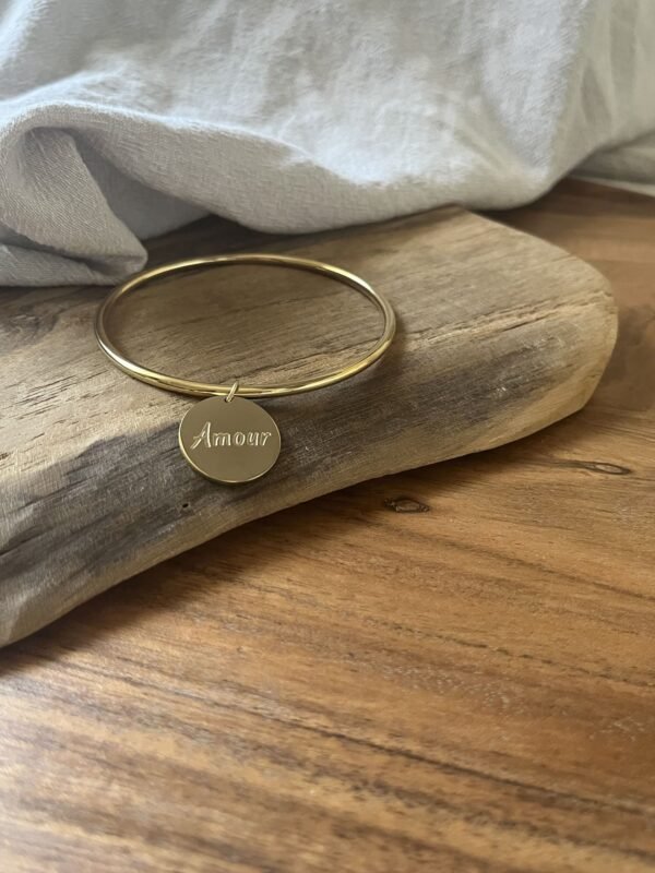 IMG_2526 Bracelet jonc "Amour" jaune