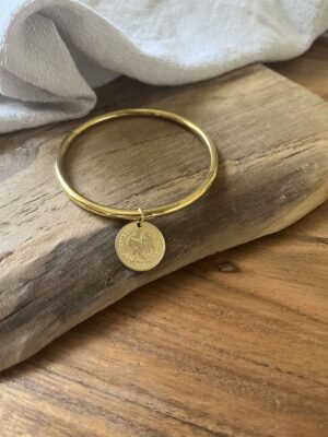 Bracelet jonc  "10 francs"