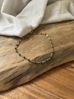 Chaîne de cheville  "Lexie" vert