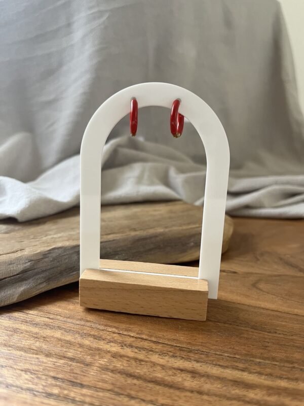 IMG_2755 Boucles d'oreilles "Summer" rouge