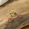 Boucles d'oreilles  "Tilly" rose