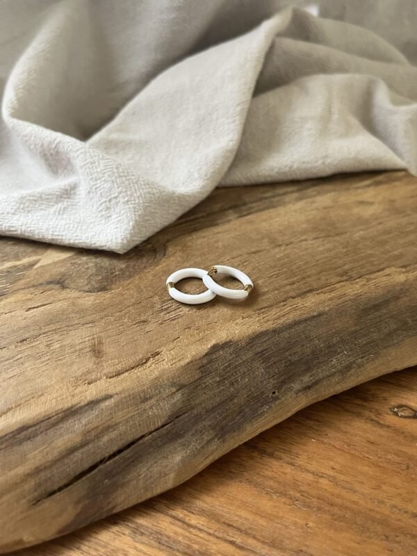 IMG_2851 Boucles d'oreilles "Summer" blanche