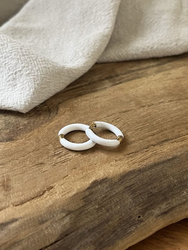 IMG_2852 Boucles d'oreilles "Summer" blanche