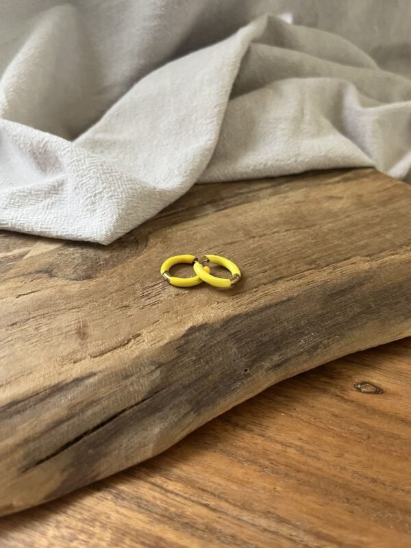 IMG_2855 Boucles d'oreilles "Summer" jaune