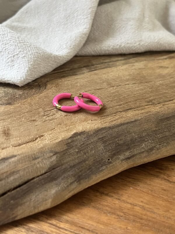 IMG_2860 Boucles d'oreilles "Summer" rose