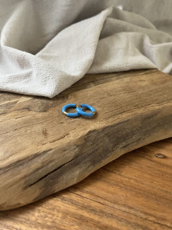 Boucles d'oreilles  "Summer" bleue