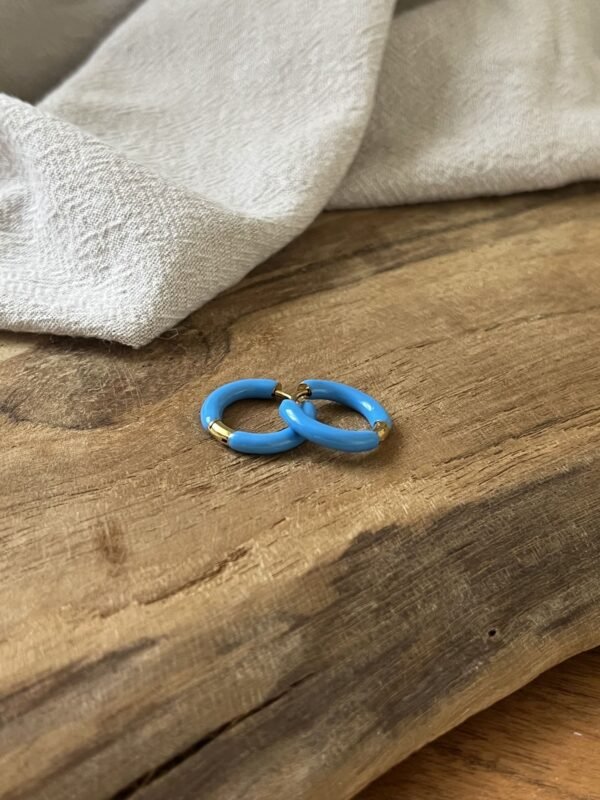 Boucles d'oreilles  "Summer" bleue