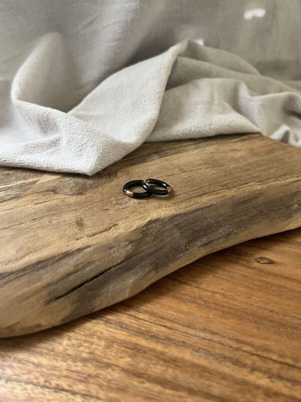 Boucles d'oreilles  "Summer" noire