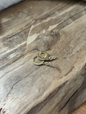 Boucles d'oreilles  "Infinity" jaune