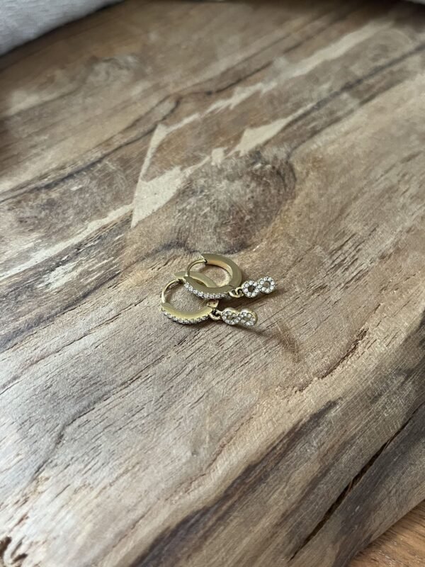 IMG_4258 Boucles d'oreilles "Infinity" jaune