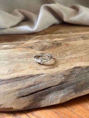 Bague de phalanges "Albane" gris